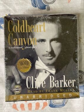 2001 Clive Barker Coldheart Canyon Audio Book on CD Signed Limited Edition